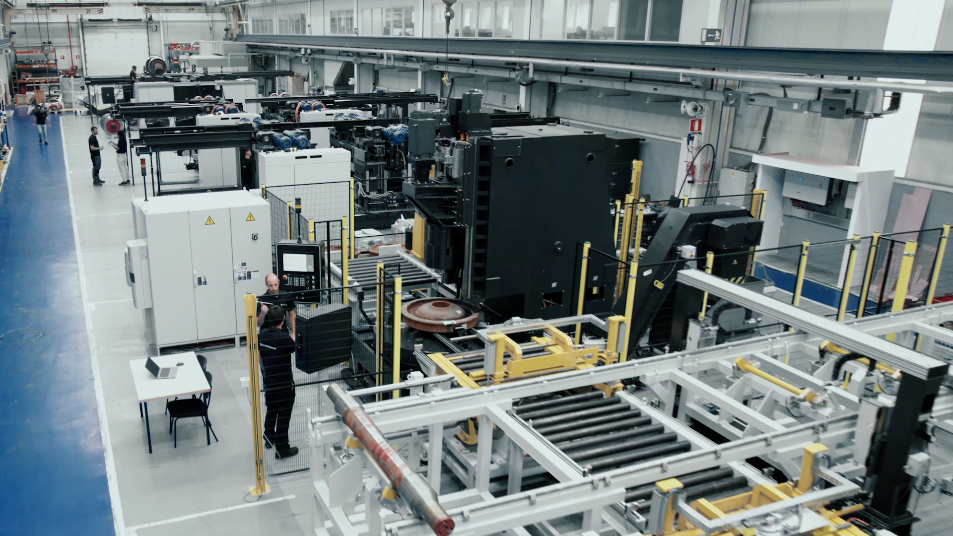 Tandem Underfloor wheel lathe