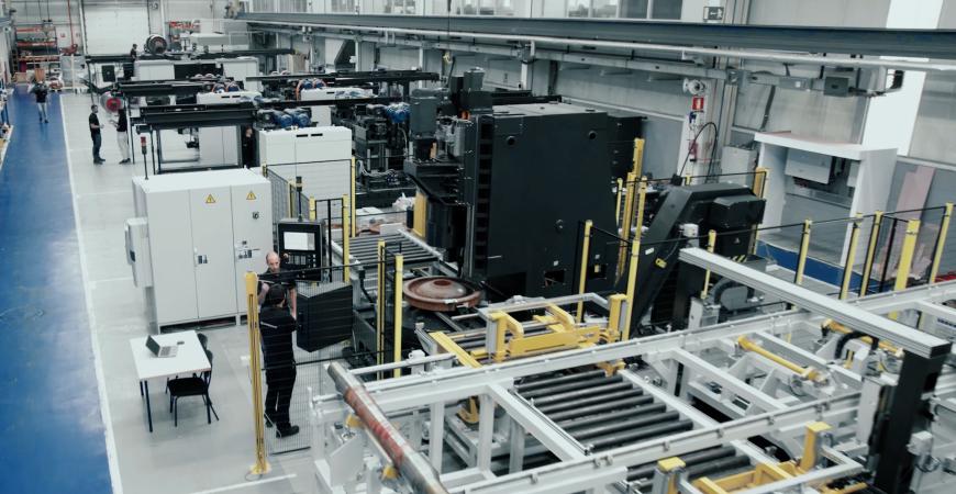 Tandem Underfloor wheel lathe