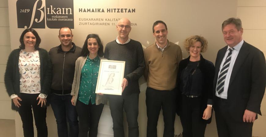 Danobatgroup has obtained the Silver category of the Language Quality Certificate BIKAIN